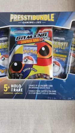 NIB!Sealed Pokemon TCG Mystery Bag Bundle Presstine 50+ Cards 5 Packs Holo Rare - Image 3