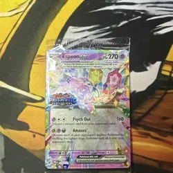 Pokemon TCG Espeon ex Prismatic Evolutions Stamp 034/131 Surprise Box Promo - Image 1