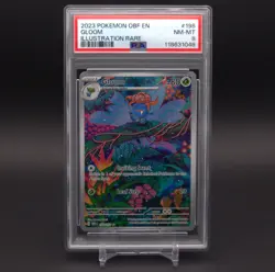 Pokemon | Gloom #198 - ILLUSTRATION RARE! - SV: Obsidian Flames (PSA 8) - Image 1