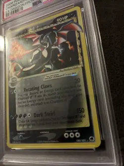 2006 POKEMON EX DRAGON FRONTIERS GOLD STAR #100 CHARIZARD-HOLO PSA AUTHENTIC - Image 3