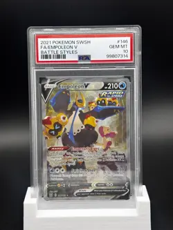 PSA 10 GEM MINT Empoleon V 146/163 Alternate Alt Art Battle Styles 2021 Pokemon - Image 1