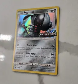 Pokemon TCG Registeel - SM75 Crimson Invasion Prerelease SM Black Star Promo - Image 2