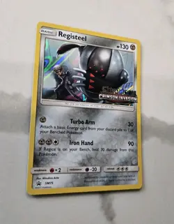 Pokemon TCG Registeel - SM75 Crimson Invasion Prerelease SM Black Star Promo - Image 3