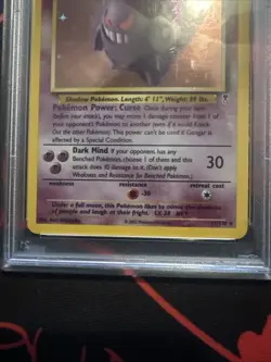 2002 POKEMON LEGENDARY COLLECTION #11 GENGAR-HOLO LEGENDARY COLLECTION PSA 9 - Image 5