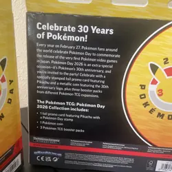 2x Pokemon Day 2026 Collection Box Bundle 30th Anniversary Pikachu Promo Sealed - Image 4