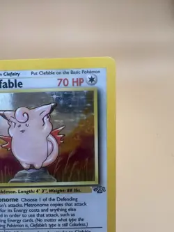 Vintage Pokemon Jungle Clefable Holo 1/64 1999 Wizards Unlimited MP - Image 4