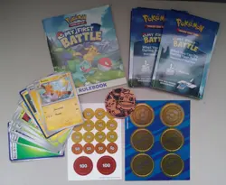 Pokemon TCG: My First Battle Pikachu & Bulbasaur. *incomplete set* used. - Image 1