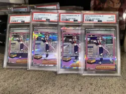 Pokemon TCG Trainer Lacey Prismatic Evolutions 231/187 4 PSA 10 Slabs - Image 1