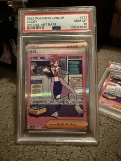 Pokemon TCG Trainer Lacey Prismatic Evolutions 231/187 4 PSA 10 Slabs - Image 2