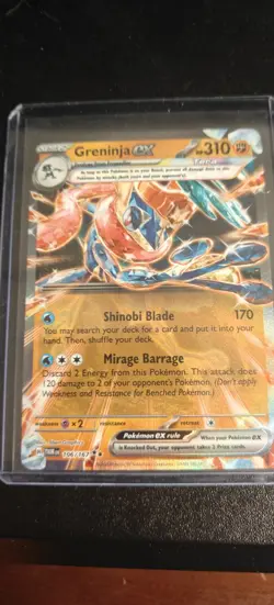 Pokemon TCG Greninja EX Holo Card Twilight Masquerade 106/167 Sv06 - Image 1