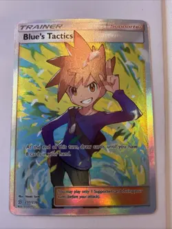 Pokemon Blue's Tactics Holo Full Art Ultra Rare Card 231/236 Unified Minds Minty - Image 1