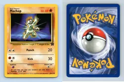 Machop #59/82 Team Rocket Common Pokemon 2000 TCG Card - Image 1