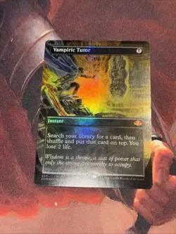 Vampiric Tutor X1 Mtg Dominaria Remastered Nm Borderless Foil - Image 1