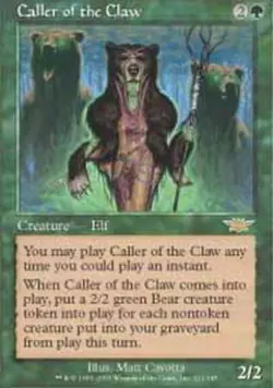 1 x Caller of the Claw - Legions - Moderate Play - MTG - Image 1
