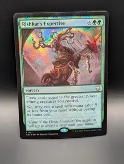 MTG - Rishkar's Expertise - RIPPLE FOIL - Sorcery - M3C 411 - Rare - NM - Image 1
