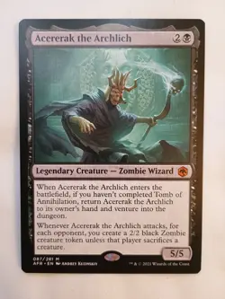 ACERERAK THE ARCHLICH Tomb of Annihilation 2 Zombie mtg Forgotten Realms Mythic - Image 1