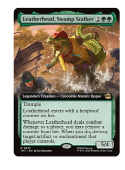 Leatherhead, Swamp Stalker - Extended Art Teenage Mutant Ninja Turtles MTG - Image 1