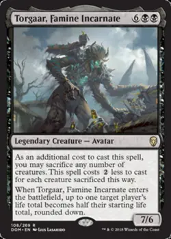 Torgaar, Famine Incarnate - Dominaria #108/269 MTG Magic The Gathering - Image 1