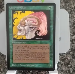 Magic: The Gathering Llanowar Elves Creature Beta Green Regular Maddocks 1/1 - Image 1