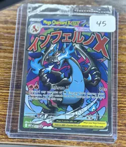 Pokemon Mega Charizard X EX 023 Me: Mega Evolution Promo Holo Card sealed - Image 1
