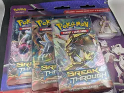Pokemon XY Breakthrough Blister 3 Pack With Mewtwo Pin Sealed 2015 - Image 3