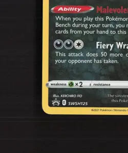 Galarian Moltres SWSH125 Stamped Black Star Promo Holo Pokemon Card NM - Image 5