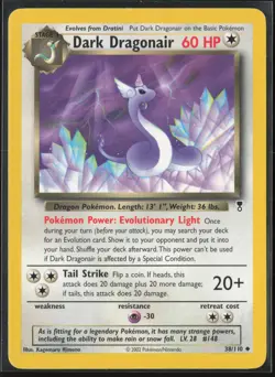 Dark Dragonair Uncommon Legendary Collection 038/110 LP Pokemon Card - Image 1