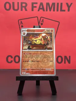 Emboar 013/086 Sv: White Flare Reverse Holo Rare Pokemon TCG 2025 NM - Image 1