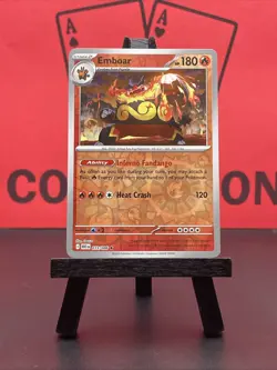 Emboar 013/086 Sv: White Flare Reverse Holo Rare Pokemon TCG 2025 NM - Image 2