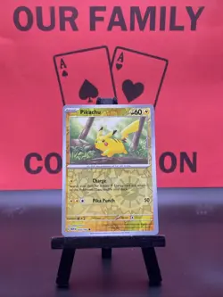 Pikachu 025/165 Sv: Scarlet & Violet 151 Pokemon TCG Reverse Holo Common 2023 NM - Image 1