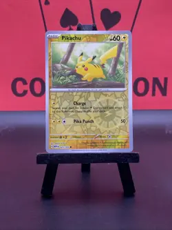 Pikachu 025/165 Sv: Scarlet & Violet 151 Pokemon TCG Reverse Holo Common 2023 NM - Image 2