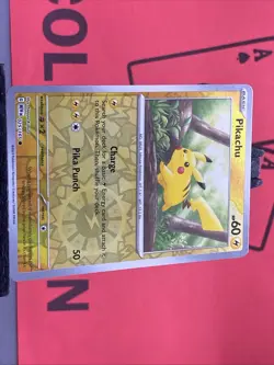 Pikachu 025/165 Sv: Scarlet & Violet 151 Pokemon TCG Reverse Holo Common 2023 NM - Image 4