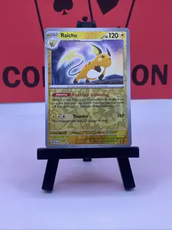 Raichu 019/091 SV: Paldean Fates Pokemon TCG Reverse Holo Rare 2024 NM - Image 2