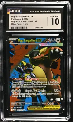 Pokemon Mega Kangaskhan ex 164/132 Ultra Rare Mega Evolution - CGC 10 - Image 1