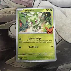 Sprigatito #12 Pokemon Trick Or Trade 2024 Promo - Image 2