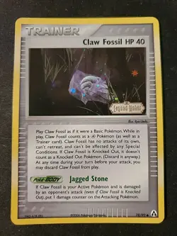 CLAW FOSSIL 2006 Pokemon EX Trainer Legend Maker #78 Holo Common NM/MINT! - Image 1