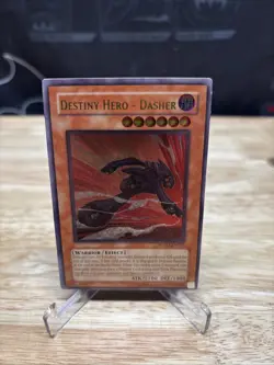 YUGIOH DESTINY HERO DASHER ULTIMATE RARE EX- NM POTD-EN017 - Image 1