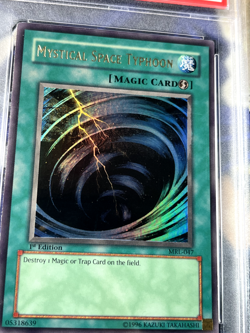 Yugioh PSA 5 Mystical Space Typhoon MRL-047 MISRPINT SUIJIN Foil Error Ultra - Image 3