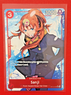 One Piece SANJI (Alt Art )OP10-005 SR Royal Blood Foil Near Mint - Image 1
