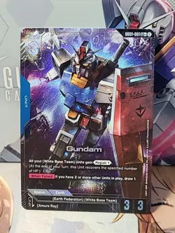 Gundam Card Game - Gundam (GD01-001) (LR+) - Newtype Rising (GD01) - Image 1