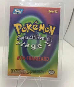 Charizard E6 of 12 - Non-Holo - Topps Pokemon Card - Image 2