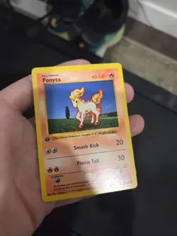 Pokemon Card - Ponyta Base Set (Shadowless) 60/102 Common 1st Edition (Vintage) - Image 1