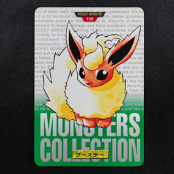 Pokemon Card Flareon 136 Bandai Carddass 1996 Japanese Green F7266 - Image 2