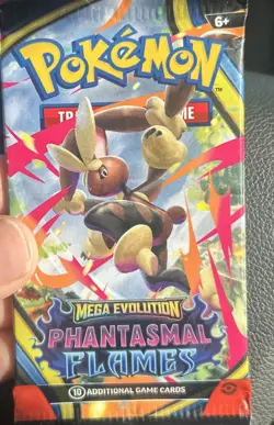 Pokemon Mega Evolution Phantasmal Flames Booster Pack 10 Cards Lopunny English - Image 1