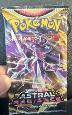 Pokemon Sword & Shield Astral Radiance Booster Pack 10 Game Cards - Image 1