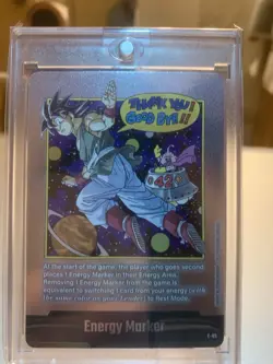 Goku Energy Marker E-90 Silver Manga Booster 02 Dragon Ball Card English Goku - Image 1