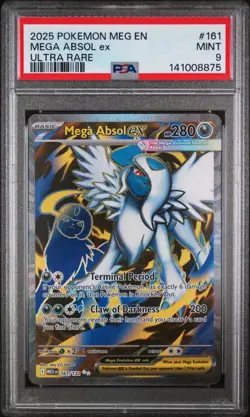 Pokemon Mega Absol ex Evolutions #161 Graded Card PSA 9 - Image 1