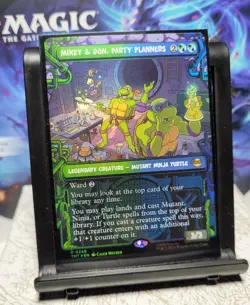 MTG Teenage Mutant Ninja Turtles Mikey & Don, Party Planners, NM, Showcase, Foil - Image 1