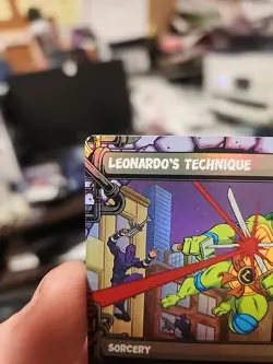 Leonardo's Technique Showcase Teenage Mutant Ninja Turtles Foil MTG TMNT - Image 3