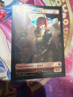 Rebel Soldier Commander: Final Fantasy Token MTG Magic The Gathering LP - Image 1